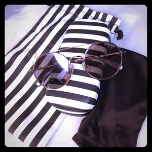 Henri Bendel Sunglasses with case and dust bag
